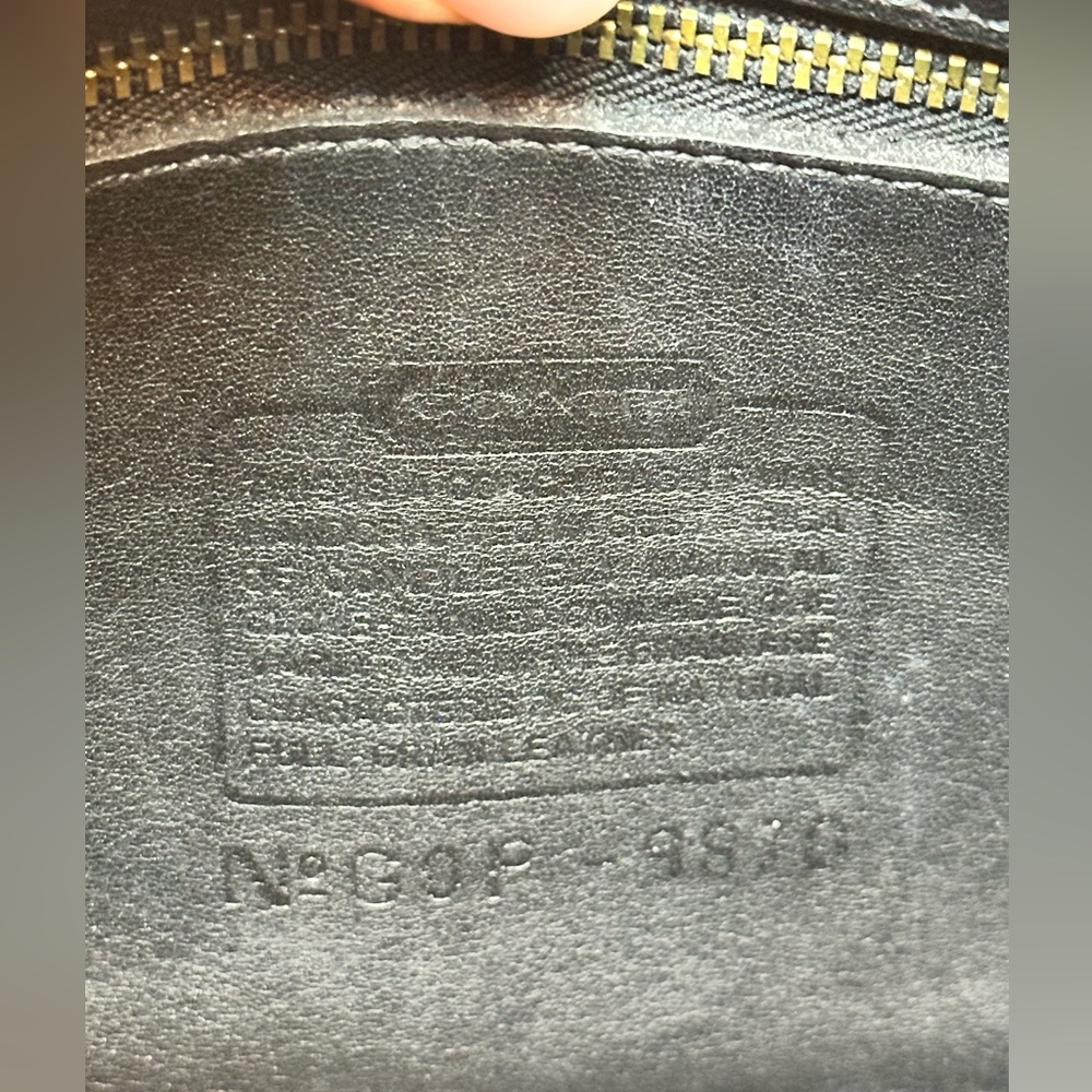 Vintage Coach 9870 Court bag black nickel hardware Costa Rica Y2K 2000s purse - Picture 14 of 14